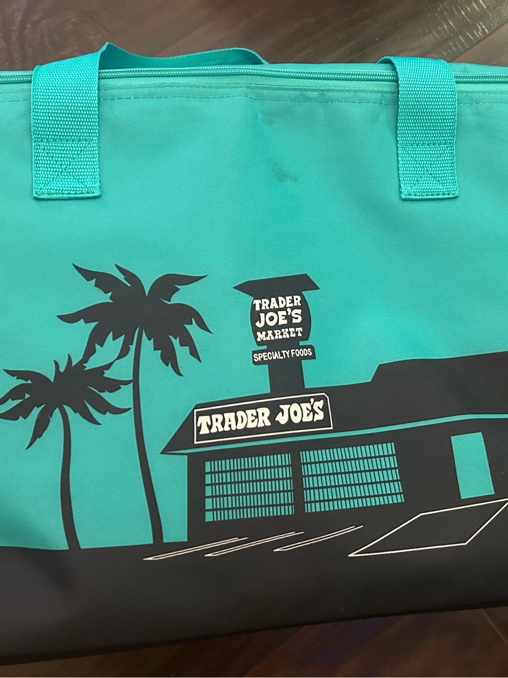 Trader Joe's large Teal Reusable Market Tote